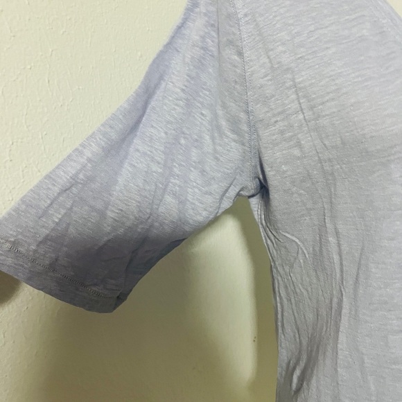 Wrap London Women’s Size 10 100% Linen 3/4 Sleeve Lilac V-Neck Everyday EUC - Picture 3 of 8